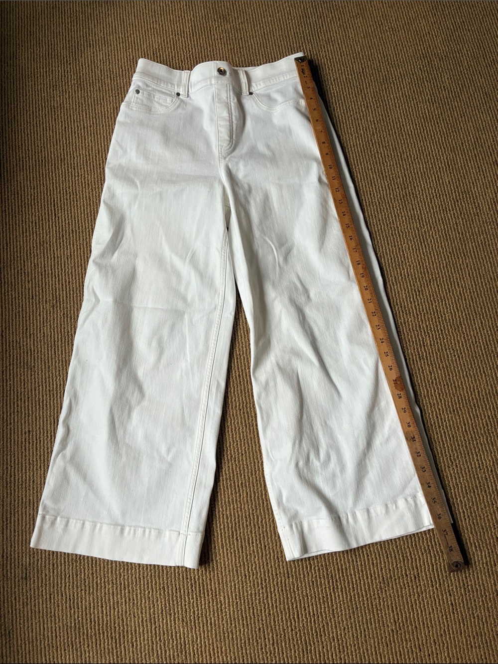 SPANX White Bootcut Flare Pants